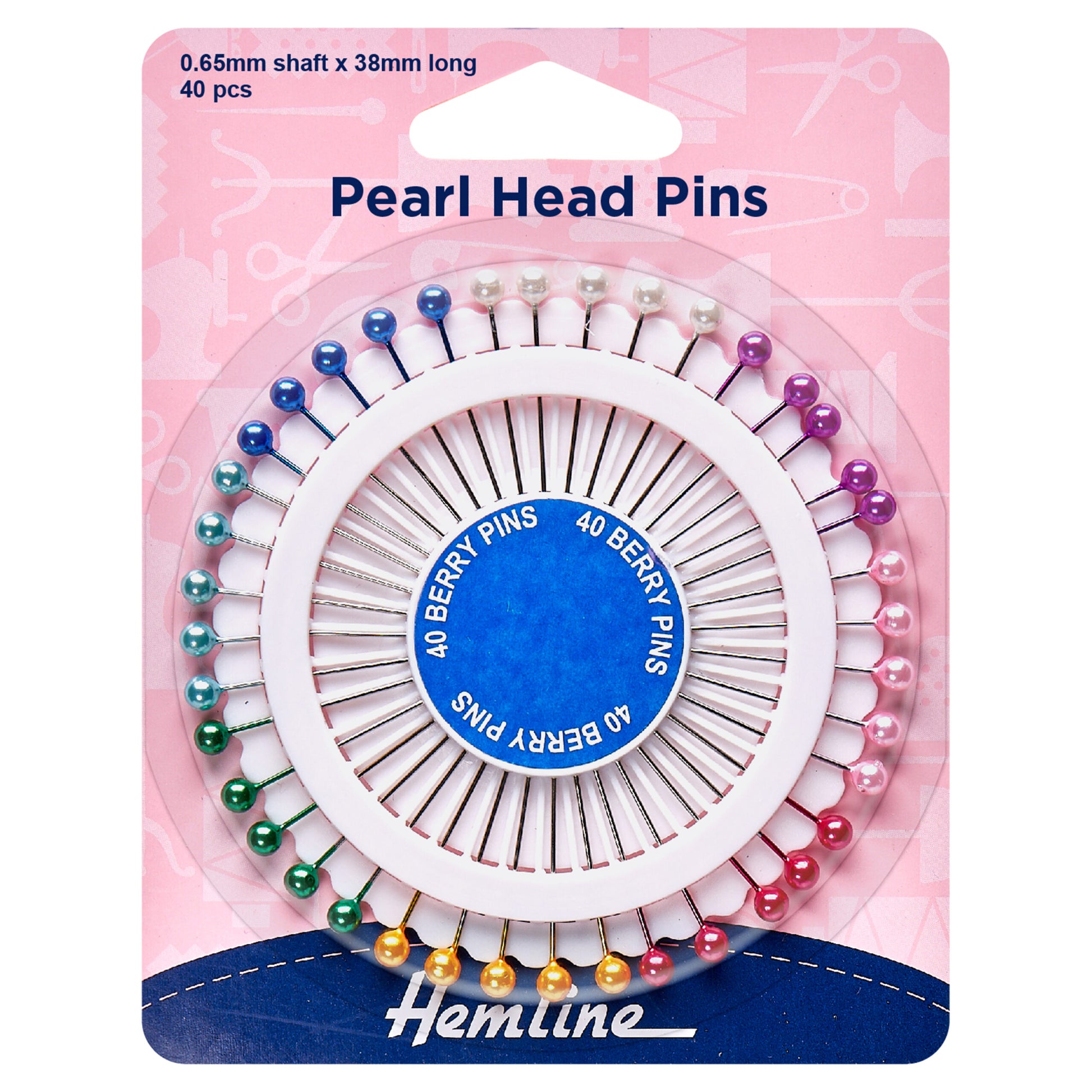 Pearl head pin wheel